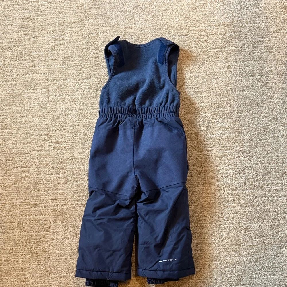 Columbia Kids' Dark Blue Overalls one piece snow bib - Picture 2 of 7